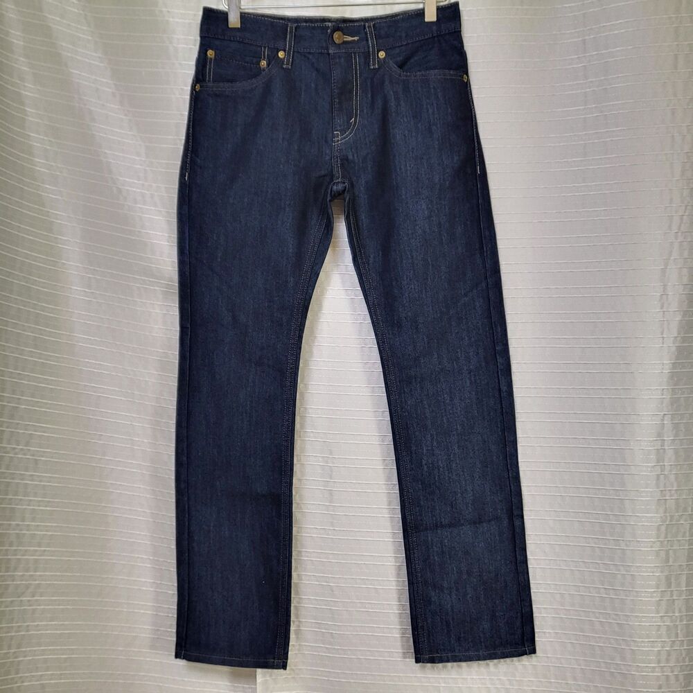 Levi's 511 Slim Fit Jean Straight Leg Girl's 16 (28X28) Dark Wash Blue Denim